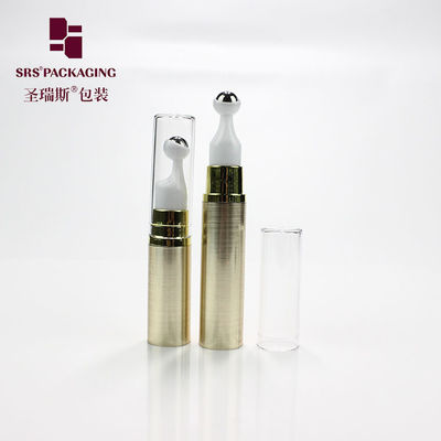 주문 미니 둥근 빈 플라스틱 롤러 볼 피부 관리 5ml 공기 없는 펌프 병 online manufacture