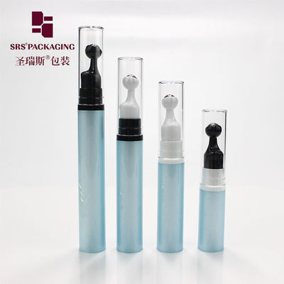 주문 여행 크기의 플라스틱 롤러 금속 볼 마사지 혈청 공기 없는 펌프 병 10ml online manufacture