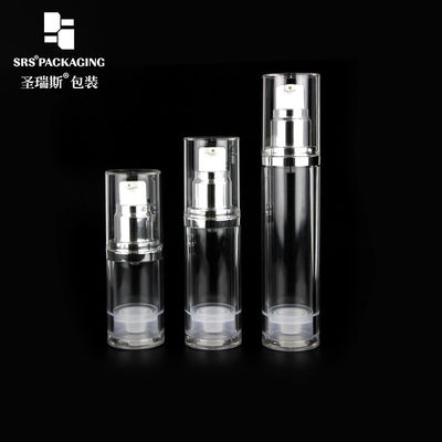 주문 AS 투명 15ml 30ml 50ml 화장품 플라스틱 공기 없는 펌프 빈 병 online manufacture