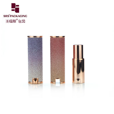 주문 양피 럭셔리 둥근 모양은 비어있는 검은 립스틱 튜브 online manufacture