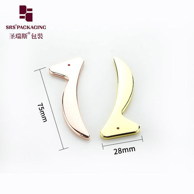 주문 공장 제조 평면 맞춤화 고급 금속 화장품 스파틀 online manufacture