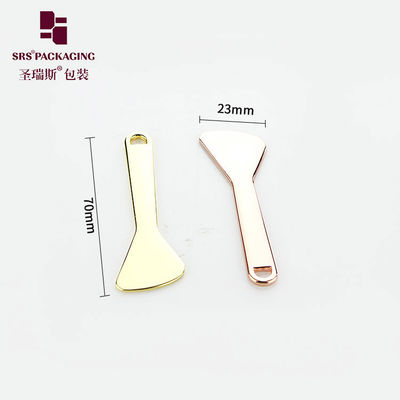 주문 SPA 피부 관리 럭셔리 주황 합금 평면 금 은 화장품 스파툴 금속 online manufacture