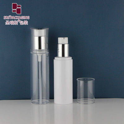 주문 120ml 사용자 지정 재활용 가능한 PCR 물질 빈 로션 펌프 평면 PET 병 online manufacture