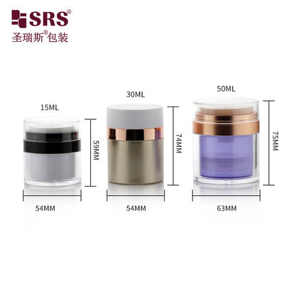 주문 15ml 30ml 50ml 공기 없는 교체 가능한 아크릴 화장품 크림 용기 online manufacture