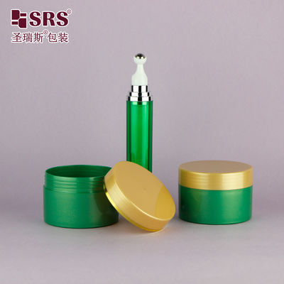 주문 럭셔리 PP 플라스틱 화장품 포장 세트 롤러 병 및 크림 용품 용기 online manufacture
