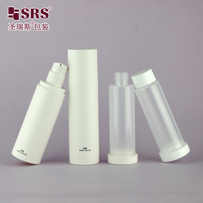 30ml 50ml 100ml PP PCR 재활용 할 수 있는 빈 공기 없는 정액 교체 병
