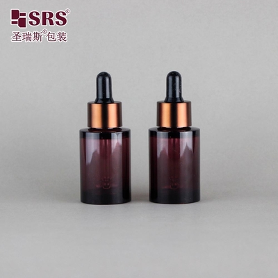 플래스틱 드롭퍼 에센스 세럼 화장품 피부 관리 고급 PET 30ml 병