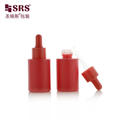 페인트 커스텀 마카론 컬러 글래스 빈 소매 에센셜 오일 드롭퍼 병 30ml
