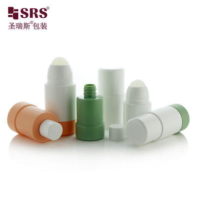 50ML 75ML 빈 PP 화장품 PCR 교체 가능한 재충전 젤 롤러 볼 디오더런트 병
