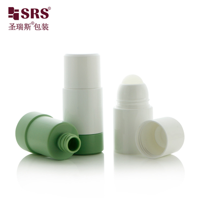 롤 온 볼과 함께 재충전 가능한 교체 가능한 플라스틱 50ML 75ML 디오도런트