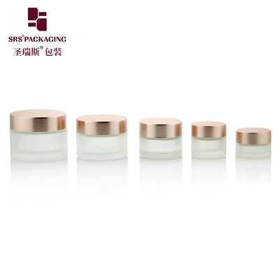 3g 5g 10g 15g 20g 25g 둥글 선명한 얼음 잔 핑크 골드 캡으로 얼굴 크림 유리 잔 10ml