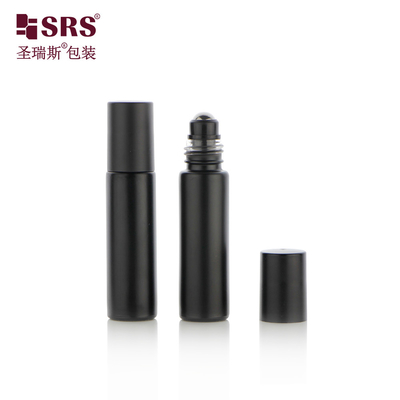 둥근 두꺼운 벽 맞춤형 우아한 향수 마사지 스틸 볼 롤 온 글래스 병 10ml