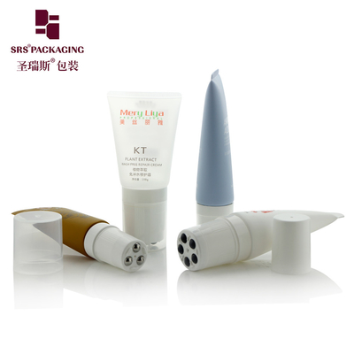 100ml 120ml 5 롤러 스틸 볼 마사지 크림 빈 화장품 플라스틱 원형 롤러 볼 튜브