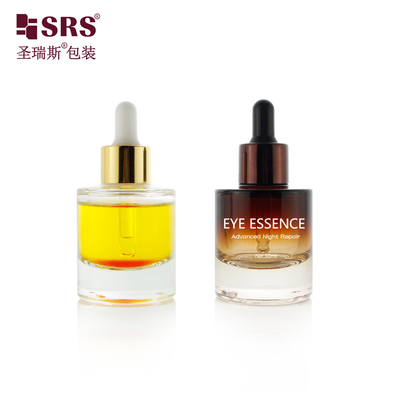 30ml 1온스 비어있는 화장품 향수 세럼 피펫과 함께 유리 방울병