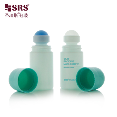 60ml 플라스틱 빈 화장품 패키지 피부 관리 데오도런트 젤 PP 롤 온 병