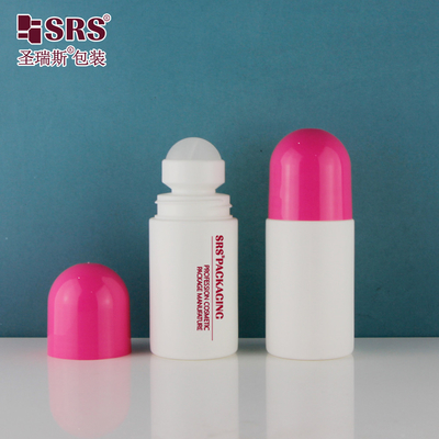 60ml 둥근 반투명 맞춤형 색상 플라스틱 피부 관리 젤 병 디오드론트 용기에 롤