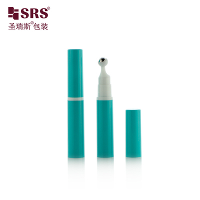 빈 플라스틱 화장품 롤러 공기 없는 눈 세럼 마사지 병 10ml 롤 온 병