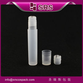 SRS 핫 판매 12ml 플라스틱 롤러 볼 병 얼굴 마사지 3 금속 공
