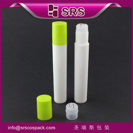 SRS PP 컨테이너 공급자 올리브 오일용 PP 나사 뚜?? 이 있는 15ml 플라스틱 롤 온 병