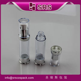 SRS 2015 최신 디자인 플라스틱 둥근 투명 럭셔리 빈 15ml 20ml 30ml 혈청 병