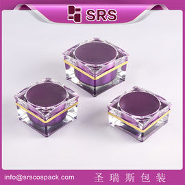 Shengruisi 포장 J052-15ml 30ml 50ml 평방 아크릴 크림 병