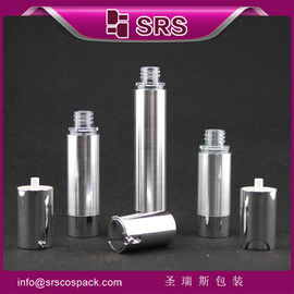 TA021 15ml 30ml 50ml 실린더 모양 은색 공기 없는 화장품 펌프 병