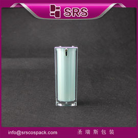 사각형 모양의 로션 병,A050 15ml 30ml 50ml 공기 없는 펌프 병