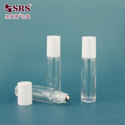 립 글러스를 위한 투명한 둥근 모양의 유리 롤 온 병 10ml 롤 온 병