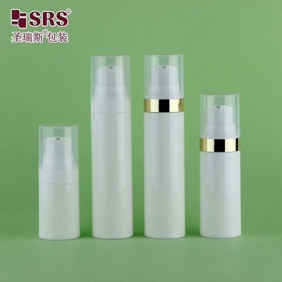 30ml 50ml 럭셔리 우아한 PCR PP 친환경 재료 치약 병 공기 없는 펌프 병 15ml