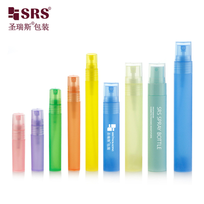 둥근 펜 모양 PP PCR 재활용 물질 얇은 안개 10ml 스프레이 병