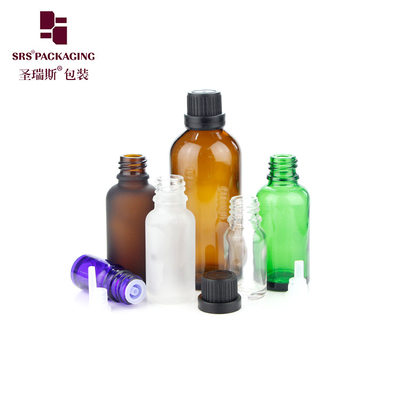 5ml 10ml 15ml 20ml 30ml 50ml 100ml 빈 녹색 파란색 호박 선명한 유리 병 CRC 캡 어린이 보호 병
