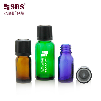 5ml 10ml 15ml 30ml 50ml 100ml 18/415 빈 유리 병 어린이 저항 뚜?? 패턴 에센셜 오일 병 고급