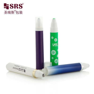 둥근 모양 PCR PP 재활용 친환경 빈 롤러 마사지 공 15ml 병