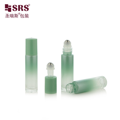 에센셜 오일 롤 온 프라거먼트용 10ml 둥근 모양 빈 유리 병 포장