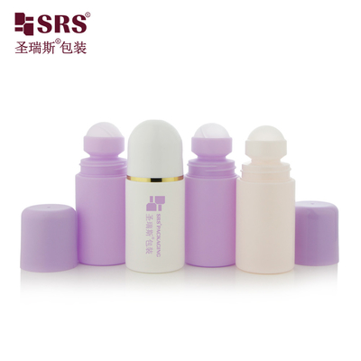 60ml 둥근 주사 흰색 고형 PP PCR 재활용 친환경 롤러 볼 디오더런트 병