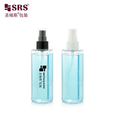 150ml 독특한 모양 투명한 플라스틱 주사 주문 색상 스프레이 펌프 빈 PET 병