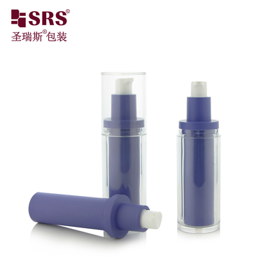 30ml 1oz 빈 맞춤 주사 PET 이중 벽 교체 가능한 공기 없는 펌프 로션 병