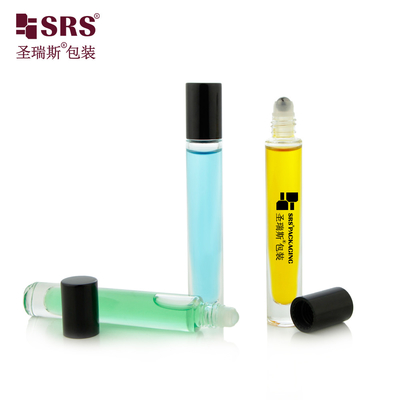 10ml 둥근 모양 빈 유리 맑고 두꺼운 바닥 누출 없이 에센셜 오일 롤러 병