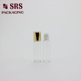 투명한 5ml 유리 병, 유리 공과 알루미늄 뚜?? 이 텅 비어 향유