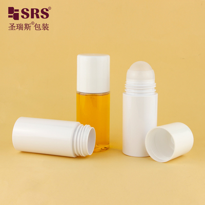 PET43 130ML 170ML 대용량 PET 플라스틱 색상 조정 둥글 PCR 재활용 롤 온 병 디오도рант 젤