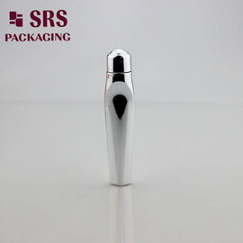 눈 크림용 스틸 공과 함께 12ml 맞춤형 금속화 된 은 PETG 롤러 볼 병