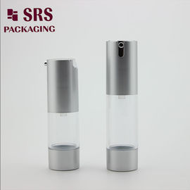 TA021 15ML 30ML 50ML 매트 실버 플라스틱 로션 펌프 병 판매