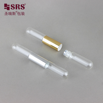 SGB2-5ml+5ml 투명 귀여운 빈 향수 에센셜 오일 롤러 스틸 볼 병 응용기