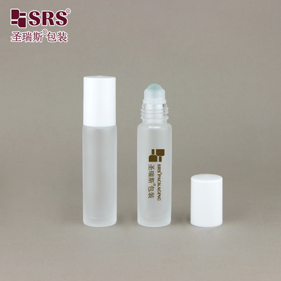 BLPM-10ML 매트 완성 맑은 얼음 유리 롤러 볼 병 향수 에센셜 오일 손톱 관리 오일 패키지 누출 없는 유통