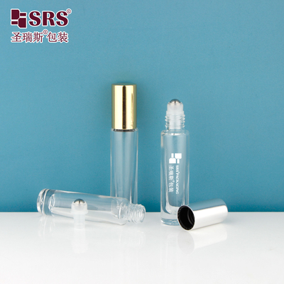 GB1-5ML 투명 미니 여행 크기 두꺼운 바닥 고급 에센셜 오일 유리 롤 온 병 컨테이너