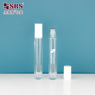 GB1-10ML PP PCR 플라스틱 캡과 함께 맞춤형 두꺼운 병 화장품 및 피부 관리 오일 향수 향기용 유리 롤-온 포장
