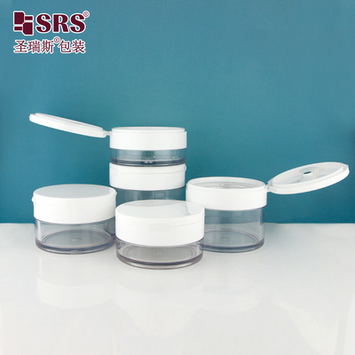 PETG003 플라스틱 둥근 두꺼운 벽 주입 선명한 편리한 플립 캡 플라스틱 항아리 머리카락 젤 PETG