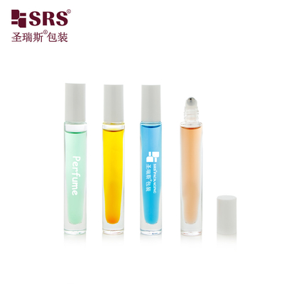 두꺼운 벽 유리 유리 롤러 볼 병 10ml 빈 향수 롤 포장 어플리케이터