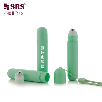 RPPG 25ml 둥근 PP PCR 친환경 롤 온 병 반투명제 빈 피부 관리 포장 스틸 공으로 마사지