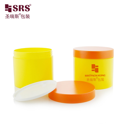 SRS 400g 큰 사이즈 단일 벽 화려한 얼굴 마스크 PP 크림 잔 장식 페인팅 PCR 컨테이너 포장